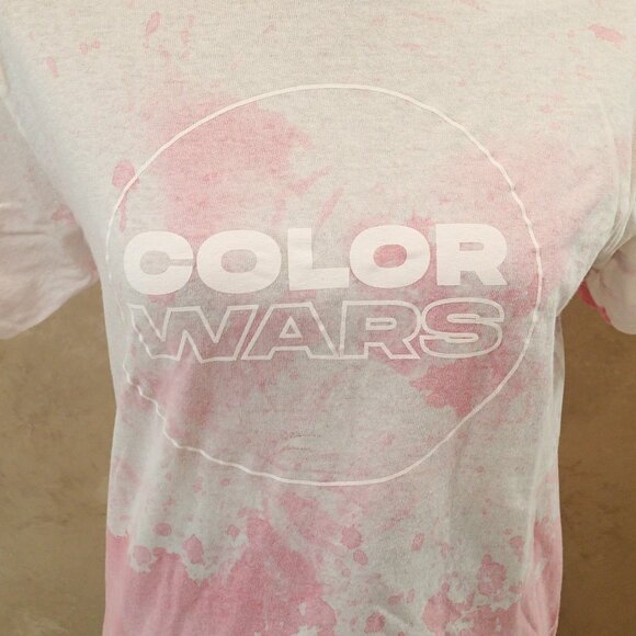 Color Wars T shirt Pink and White - Picture 2 of 3